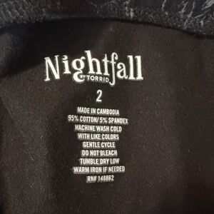 Torrid Nightfall Black leggings